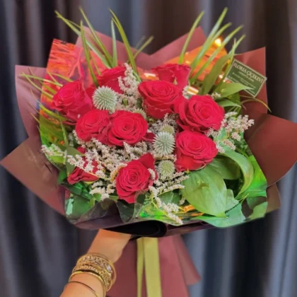 Kırmızı Gül Buketi-9